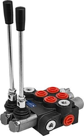 OEM 2 Spool Hydraulikventil Handhebelventil, 11gpm Directional Control Valve Adjustable, 6,3 Kg Hydraulische Venti Valve Adjustable