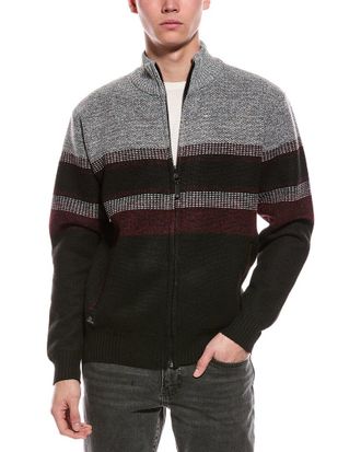 Point Zero Semi Fit Zip Mock Neck Sweater