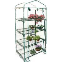 OEM Cubierta De Repuesto De Pvc De 4 Niveles Para Mini Invernadero De Jard&iacute;n, Para Uso Interior O Exterior (soporte De Hierro No Incluido)