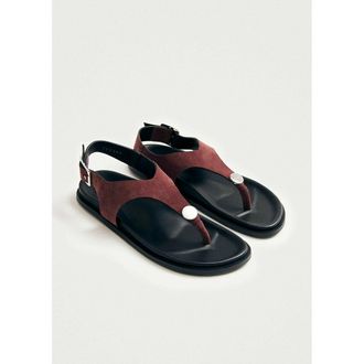 Alohas Su&egrave;de leren teensandalen Harbor