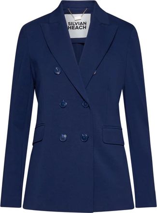 Silvian Heach Fatise Jacket - Dames - Blazers - Blauw - L - Polyester - Jassen