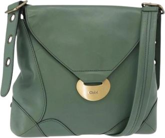 Chlo&eacute; Pre-owned Cross Body Bags, female, Green, Size: ONE SIZE Pre-owned Shoulder Bag