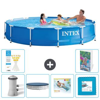 Intex Piscina Con Estructura Redonda - 366x76 Cm - 7-piezas S303