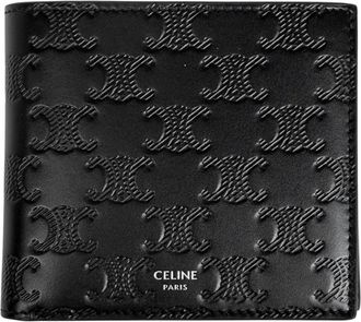 Celine Black Leather Wallet (Bi-Fold) (Pre-Owned)