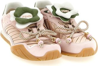 Fendi Womens Multicolor Calfskin Athletic Sneakers