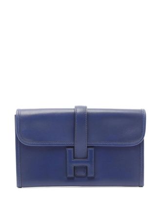 Hermès 2006 Jije clutch bag - women - Calf Leather - One Size - Blue