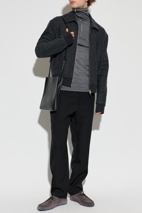 Jil Sander Jacket With Collar, Mens, Grey
