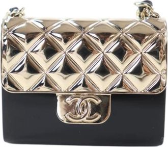 Chanel Pre-owned Mini Bags, female, Black, Size: ONE SIZE Pre-owned Pouch