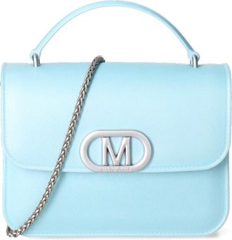 Marc Ellis Flat Ear 26 Schoudertas - Dames - Tassen - Blauw - Maat: ONE Size Leer