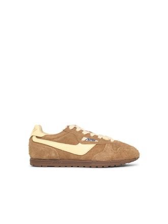 Autry Windspin Low bruine su&egrave;de sneakers