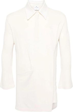 Courr&egrave;ges Bodysuit Polo - Dames - Shirt Kleedjes - Beige - M - Kleedjes