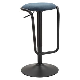 Dmora Taburete Jardin, Ajustable, Acolchado, Altura M&aacute;xima De Asiento 83 Cm, 41x41x61h Cm Azul