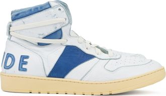 Rhude WHITE/BLUE RHECESS-HI SNEAKERS