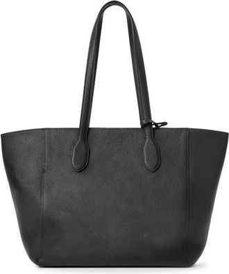 Shinola Runabout Pebble Leather Tote in Black at Nordstrom