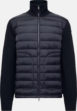 Moncler HYBRID DOWN CARDIGAN Size: XL, colour: NAVY