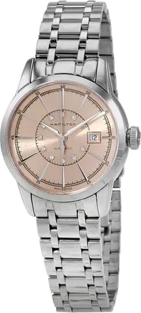 Hamilton American Classic Railroad Lady Automatic Diamond Champagne Dial Ladies Watch H40405121