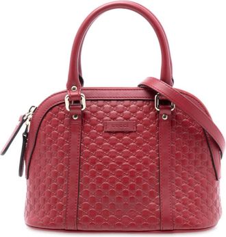 Gucci Pre-owned Gucci Mini Microguccissima Dome Satchel Ladies 449654 527066