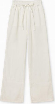 Mixray Middenhoge Rechte Pantalon van Katoen met Striksluiting