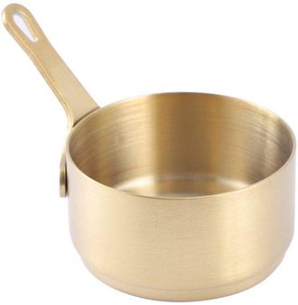 OEM Mini Cazuela, Termo Dorado Con Asa Larga, Apto Para Caf&eacute;, Leche, Mantequilla Y Chocolate Derretido, Calentador De Cocina (100 Ml)