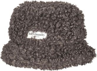 Lollys Laundry Willow LL Bucket Hat - Dames - Hoeden - Bruin - ONE Size - Polyester - Accessoires