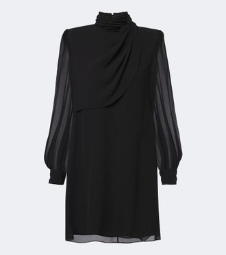 Valentino Abito corto in georgette di seta