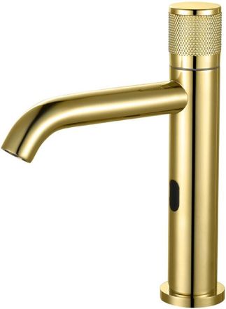 OEM Grifo Mezclador Con Sensor Infrarrojo Dorado, Grifo De Lavabo Autom&aacute;tico Con Sensor Alimentado Por Bater&iacute;a