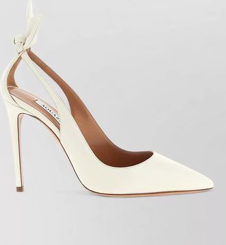 Aquazzura leather bow-tie pumps