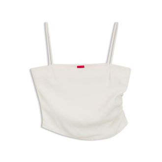 HUGO BOSS Gathered bandeau top with straps