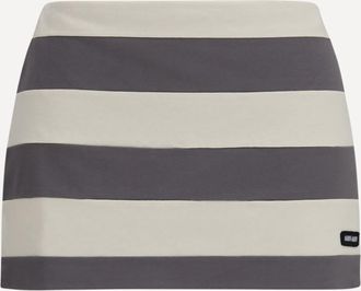 Miu Miu Minigonna a righe in cotone Woman M