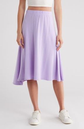 Go Couture Flare Midi Skirt in Pastel Lilac at Nordstrom Rack, Size X-Large