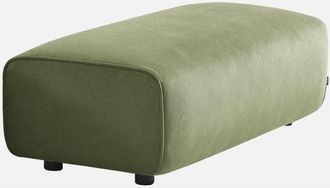 Sweeek Sweeek - Pouf per divano angolare Wallas in velluto a coste, 2 posti