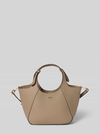 HUGO BOSS Umhängetasche aus echtem Rindsleder Modell LENAH in Taupe, Größe 1