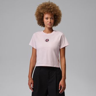 Nike Jordan Womens Jordan Brooklyn Graphic T-Shirt in Pink | IR0778-664