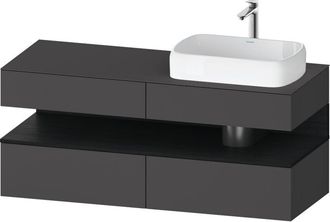Duravit Qatego Consola Mueble Bajo Lavabo, 2 Extensiones, 2 - Duravit