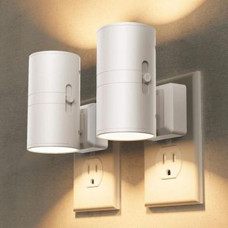 OEM Veilleuse Led - Detecteur De Luminosite - Reglage 3 Couleurs - Luminosite 0 A 100 Lm - Pour Chambre Salle De Bain Couloir - Lot De 2