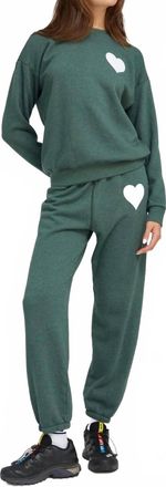 SPRWMN Heart Sweatpants In Sage