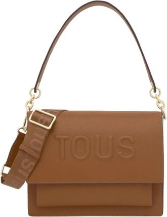 Tous Audree kameel schoudertas - Dames - Schoudertassen - Bruin - ONE Size - Katoen - Tassen