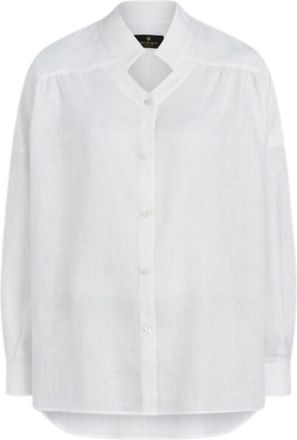 Belstaff wit Maeve linnen overhemd