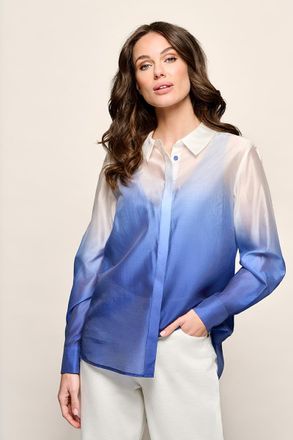 Mart Visser Juna Blouse Offwhite / Kobalt