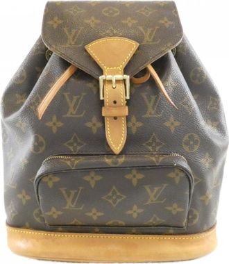 Louis Vuitton Monogram Marron Coated Canvas Backpack (Pre-Owned)