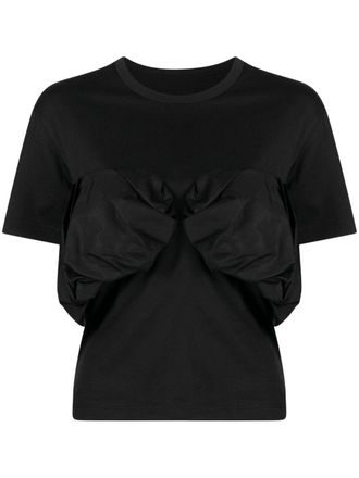 JNBY T-shirt con ruches - Nero