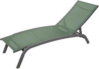 Hesperide Hesperide - Tumbona Bonao Verde Oliva Y Grafito 2 Ruedas De Aluminio Con Tratamiento Epoxi - Hesp&eacute;ride