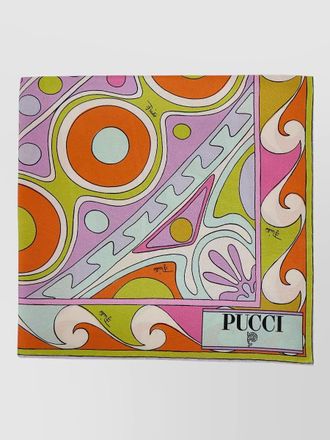 Pucci silk twill square scarf 90x90 design