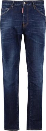 Dsquared2 Jeans met vervaagd effect - Heren - Slim Fit Jeans - Blauw - 3XL - Katoen - Jeans
