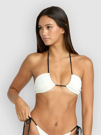 Volcom V Baby Halter Bandeau Bikini Top bianco