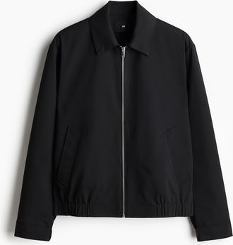 H&M Twilljacke in Regular Fit - Schwarz