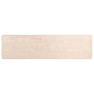 vidaXL Pasillo De Alfombra Marsa Crema 100 X 350 Cm Poli&eacute;ster Y Pvc Vidaxl