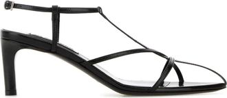 Jil Sander High Heel Sandalen - Dames - Sandalen met hakken - Zwart - 40 EU - Schoenen