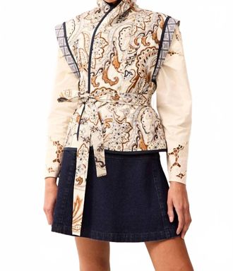 Marie Oliver Trinity Bowie Vest In Blue