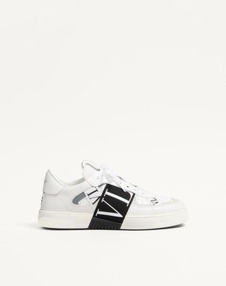Valentino Garavani Low-Top Calfskin Vl7N Sneaker With Bands